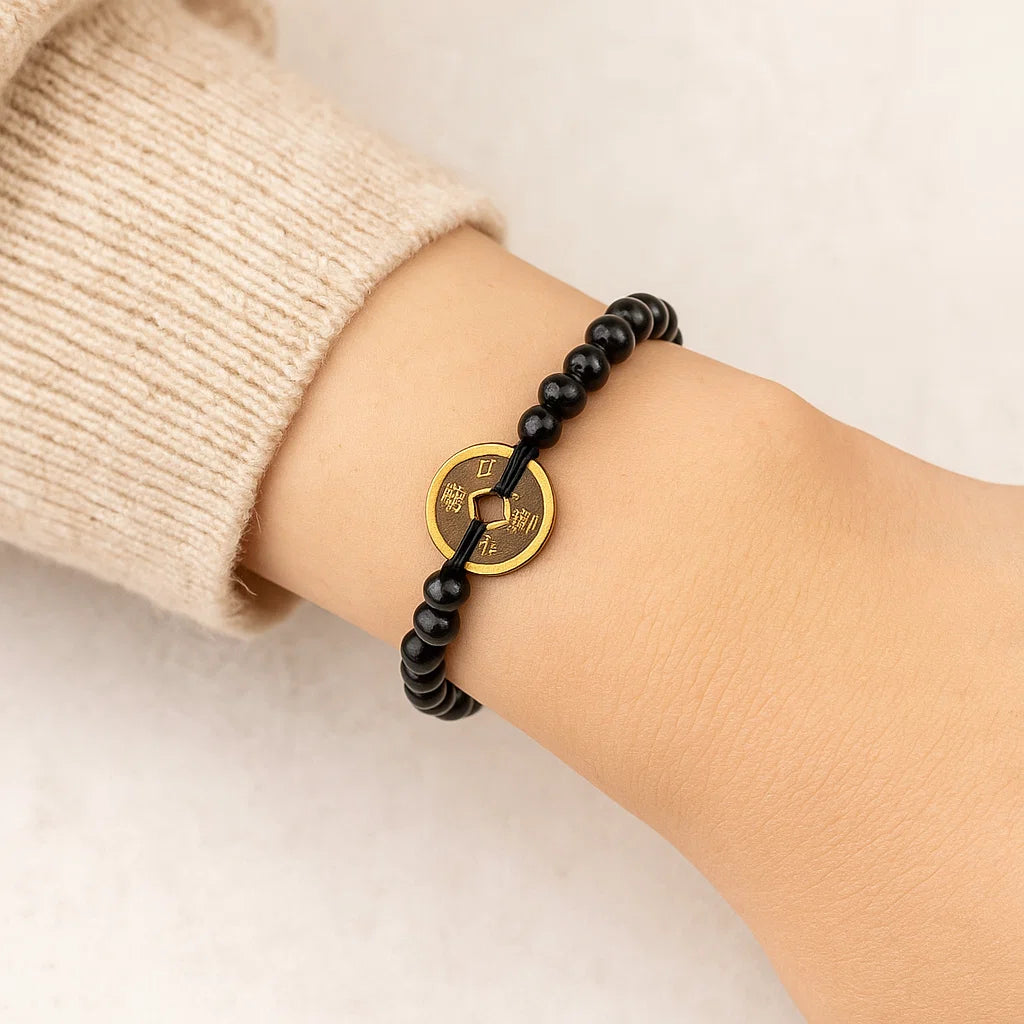 Bracelet Feng Shui - Noir