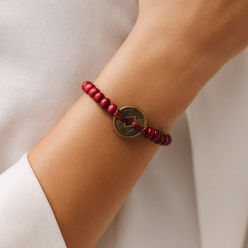 Bracelet Feng Shui - Rouge