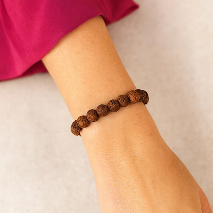 Bracelet graines de Bodhi brutes - 12 mm | 18 perles