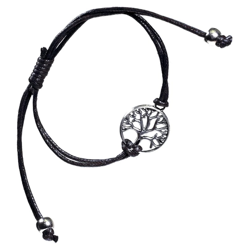 Bracelet Arbre de Vie Lien Noir – Élégant et Significatif - vue d&