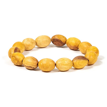 Bracelet Palo Santo perles ovales - 10 mm