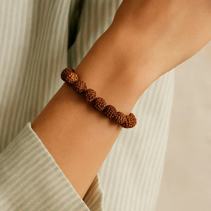 Bracelet Rudraksha ajustable | 21 perles