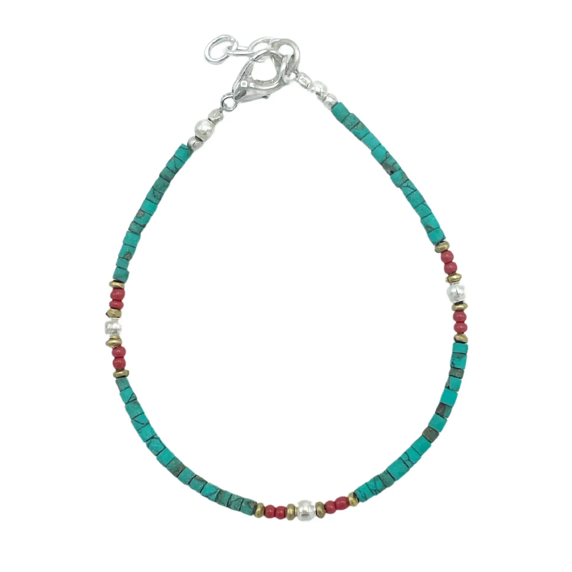 Bracelet de pierres précieuses - Turquoise &amp; Pierres