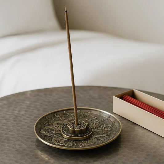 Brûleur d'encens bronze - Dragons