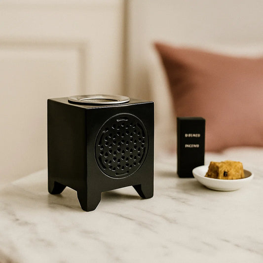 Brûleur encens en stéatite - Fleur de Vie