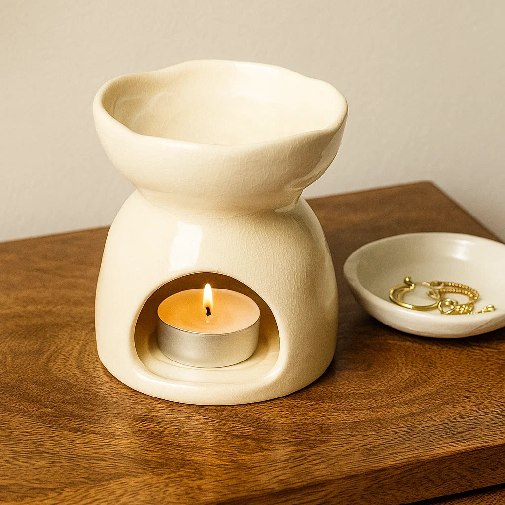 Brûle parfum en céramique naturelle : Arbre de Vie