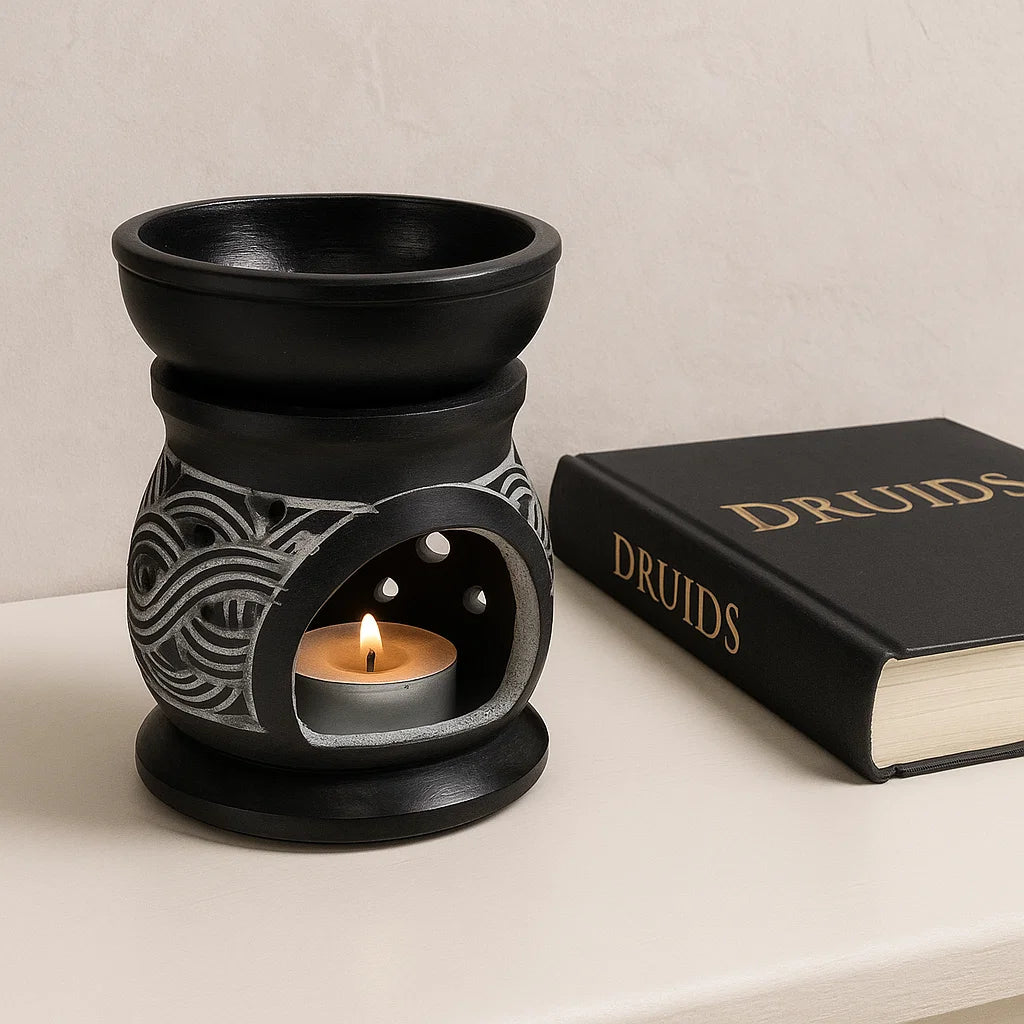 Brûle parfum en stéatite - Noeuds celtiques