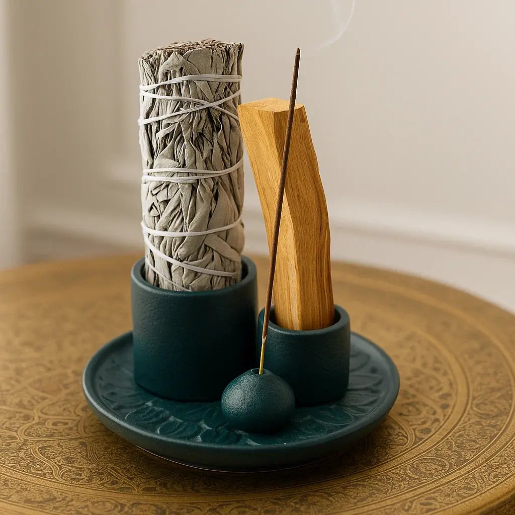 Brûleur en céramique Palo Santo, smudge et encens | Pétrole