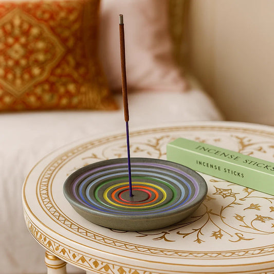 Brûleur encens cônes et bâtons - Arc en ciel