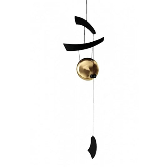 Carillon à vent gong zen de 65 cm en métal, décoration zen pour jardin, balcon ou espace méditation, vendu sur Astroya.fr