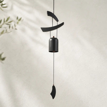 Carillon à vent Zen noir - 58 cm