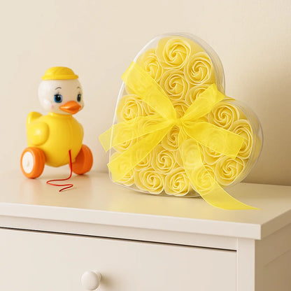 Fleurs de savon - Coeur de 24 roses