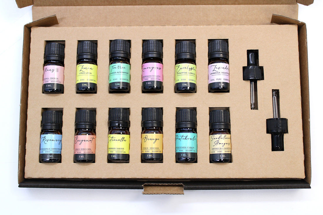 Coffret d’huiles essentielles Astroya pour diffuser, masser et parfumer naturellement la maison