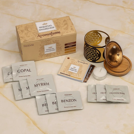 Coffret d'encens Conscience Spirituelle Aromafume avec diffuseur