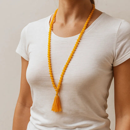 Mala Quartz Doré | 108 perles