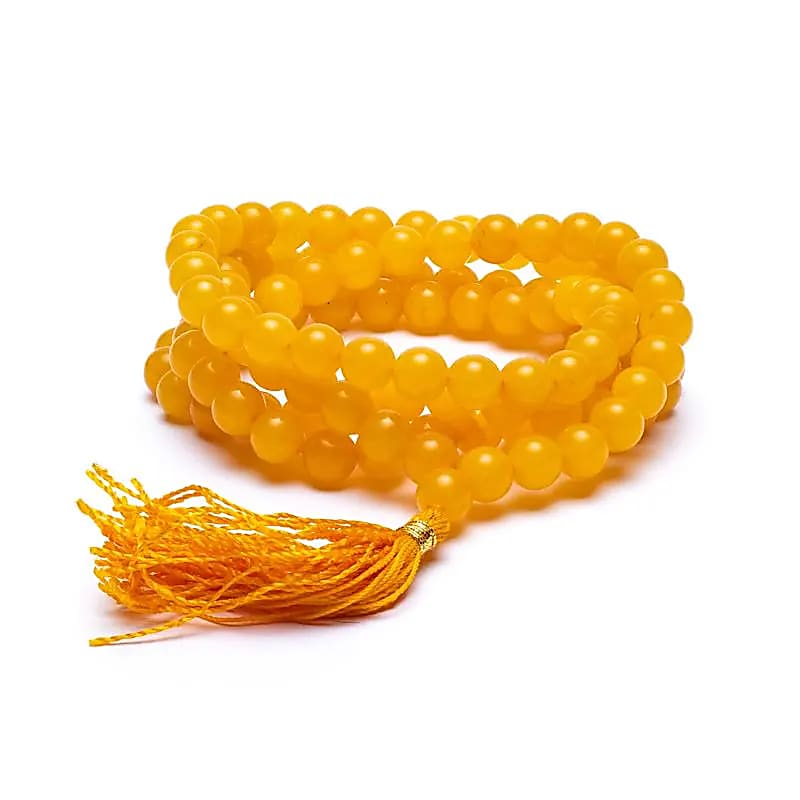 Mala Quartz Doré | 108 perles