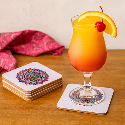 Sous-verre Mandala violet