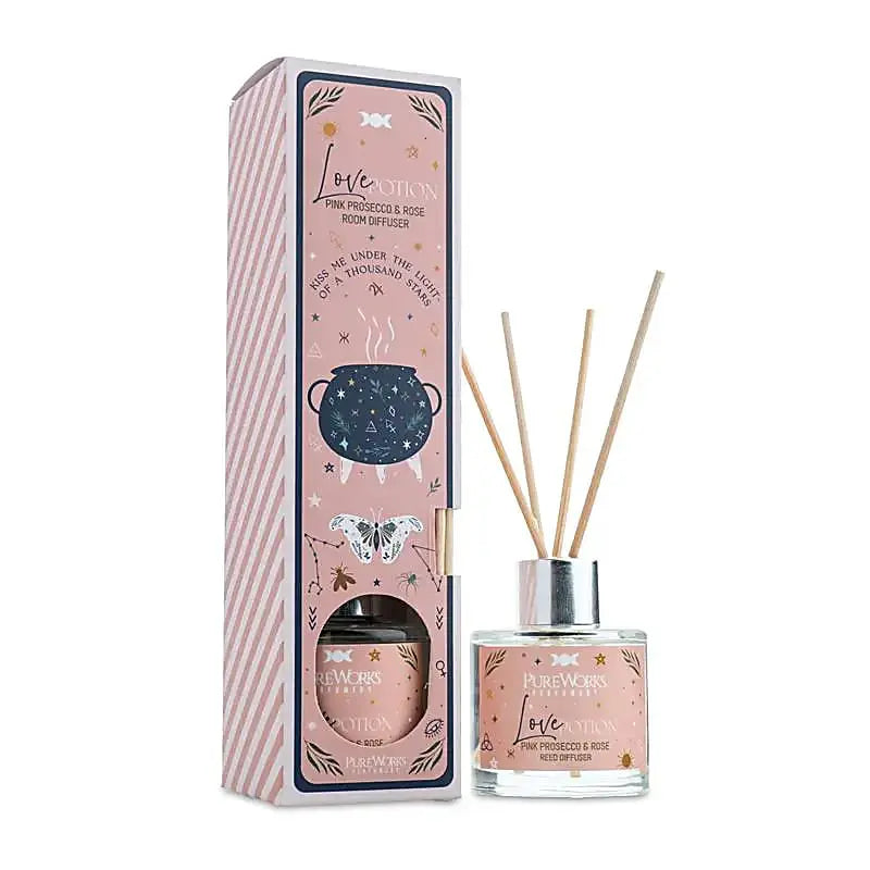 Diffuseur de parfum Philtre d’Amour petit format avec packaging – Pink Prosecco &amp; Roses