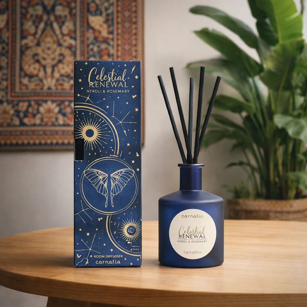 Diffuseur de parfum en batônnets Renouveau Céleste idéal pour parfumer agréablement votre pièce de vie