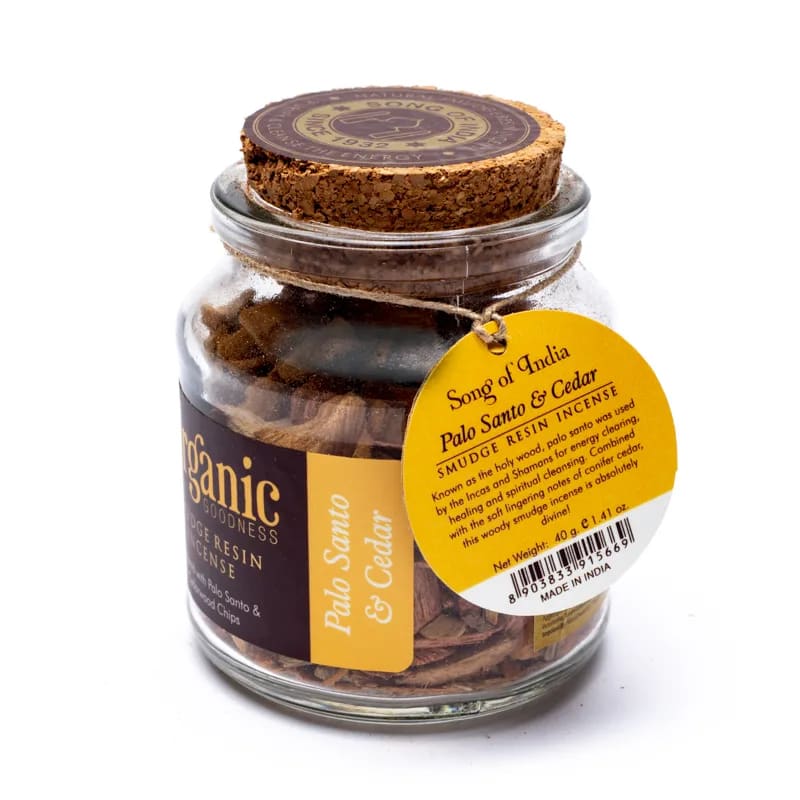 Encens résine Palo santo et Cèdre