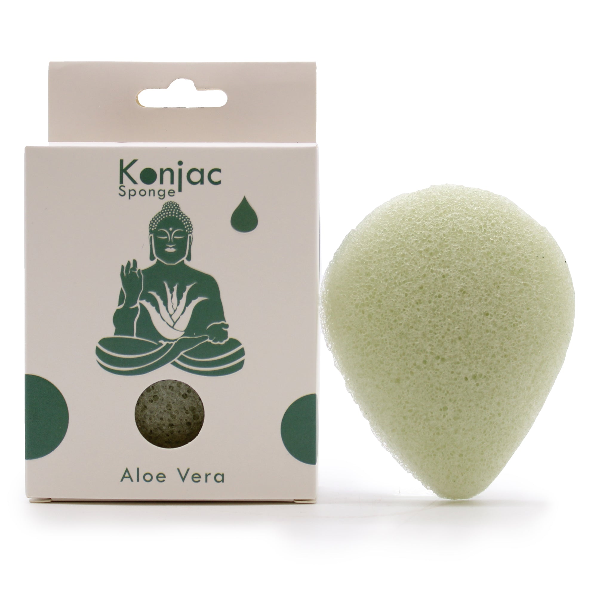 Éponge Konjac Goutte - Parfums naturels - Aloe Vera - Astroya