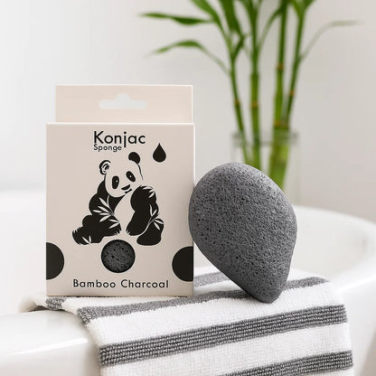 Eponge Konjac Charbon de bambou