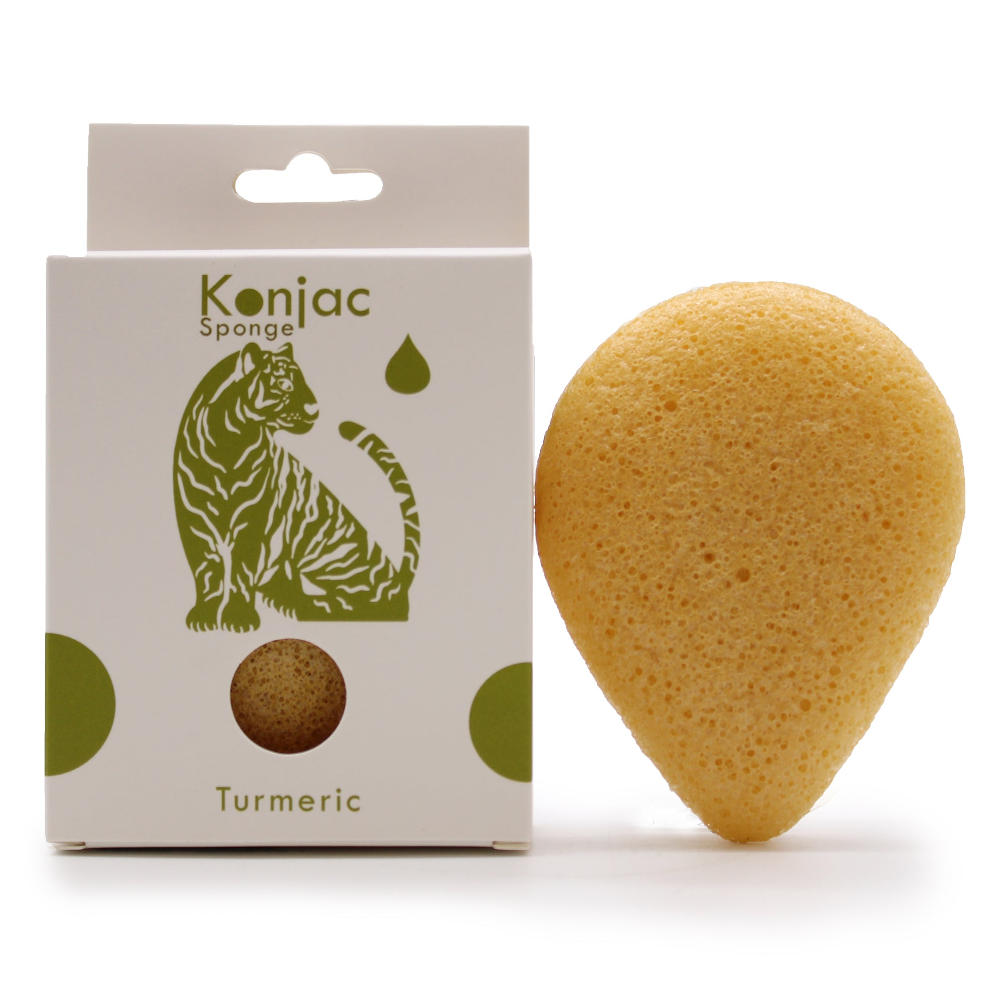 Éponge Konjac Goutte - Parfums naturels - Curcuma - Astroya