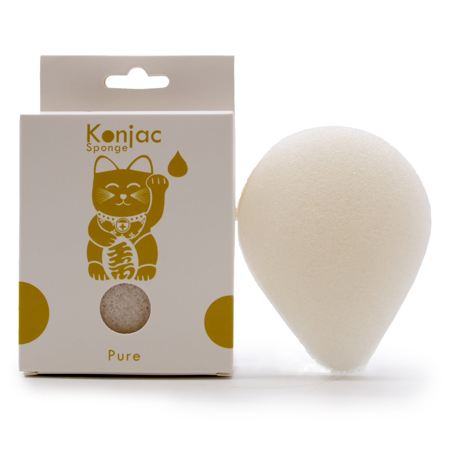 Éponge Konjac Goutte - Naturel - Astroya