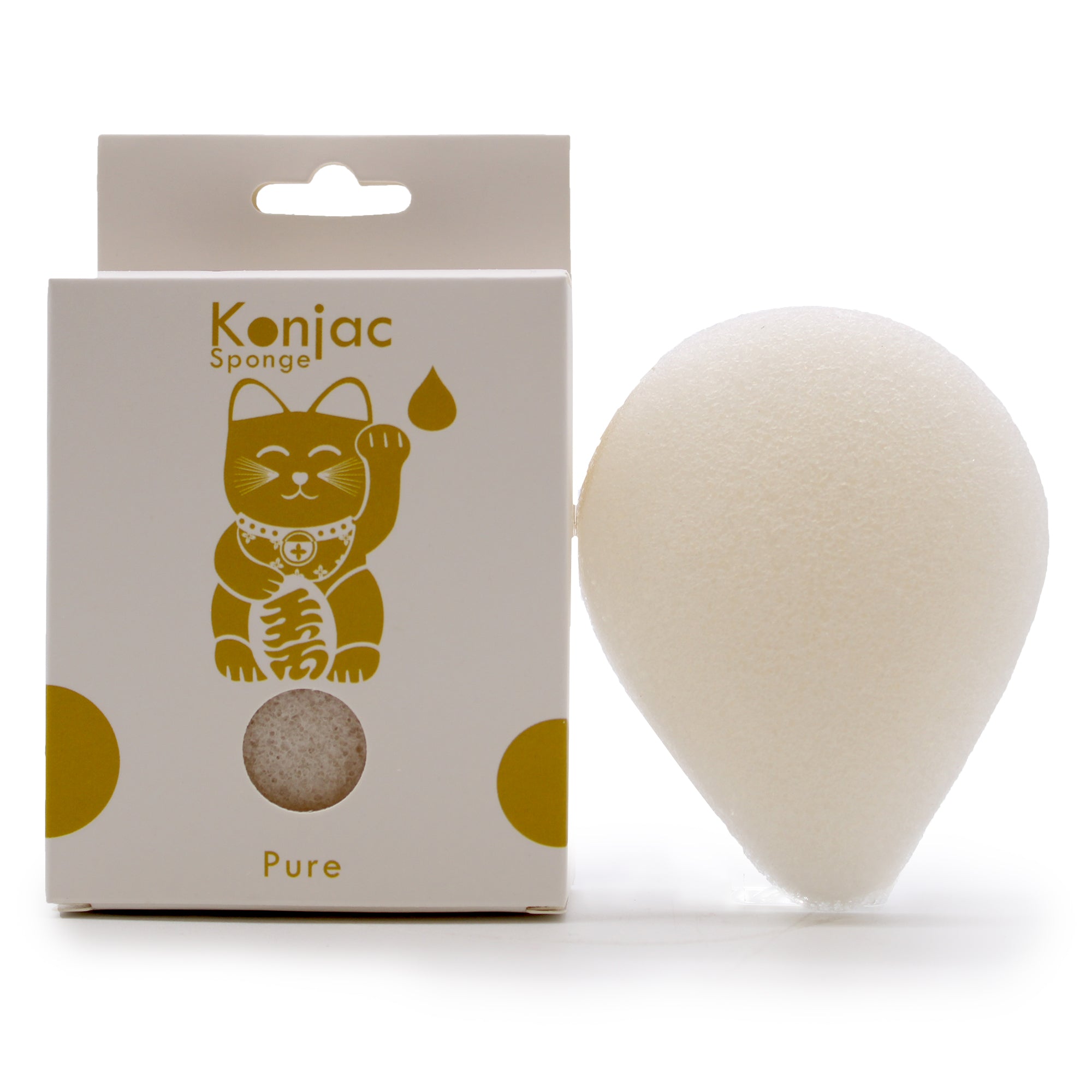 Éponge Konjac Goutte - Naturel - Astroya