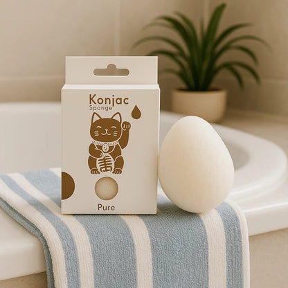 Eponge Konjac Naturel sans parfum