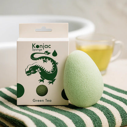 Eponge Konjac Thé vert