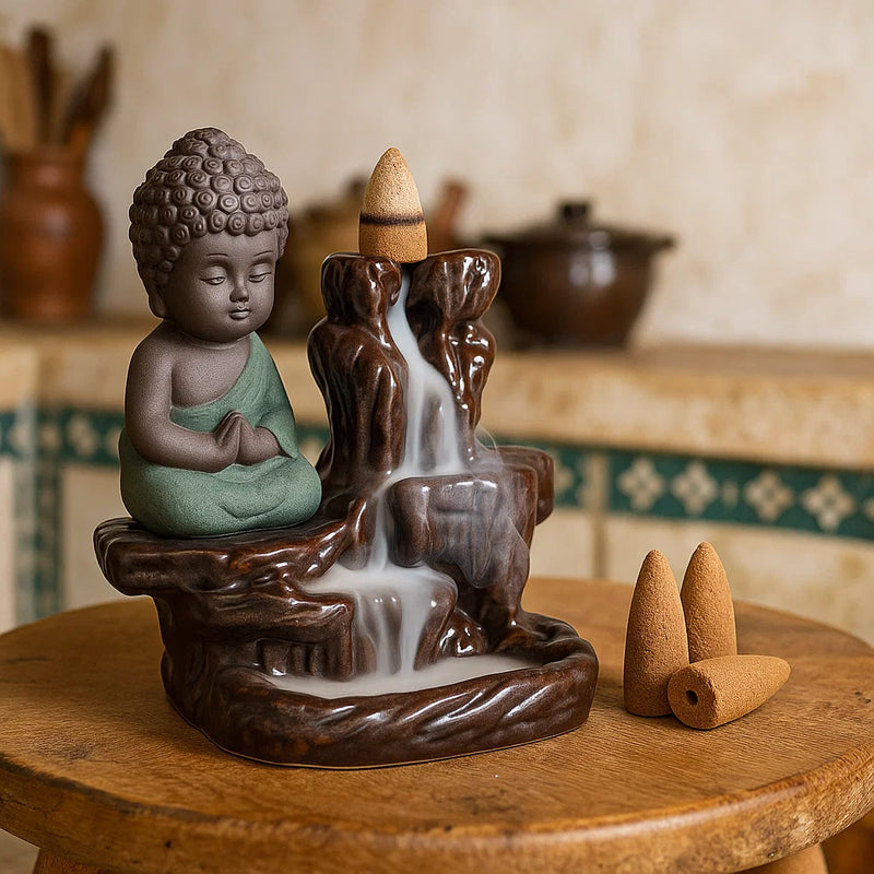 Brûleur À Huile Essentielle Céramique Et Fer Fondeur De Cire Bougie