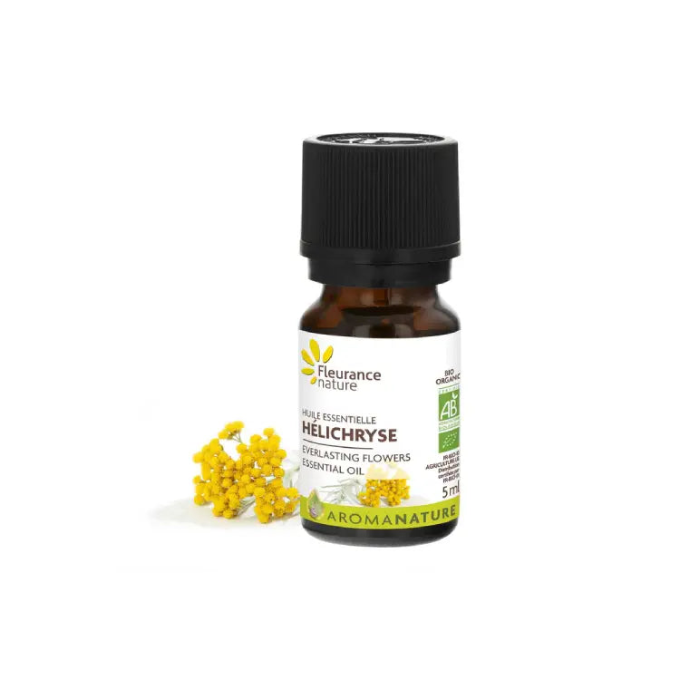 Huile essentielle Helichryse Bio de Fleurance Nature - Flacon doseur de 5ml