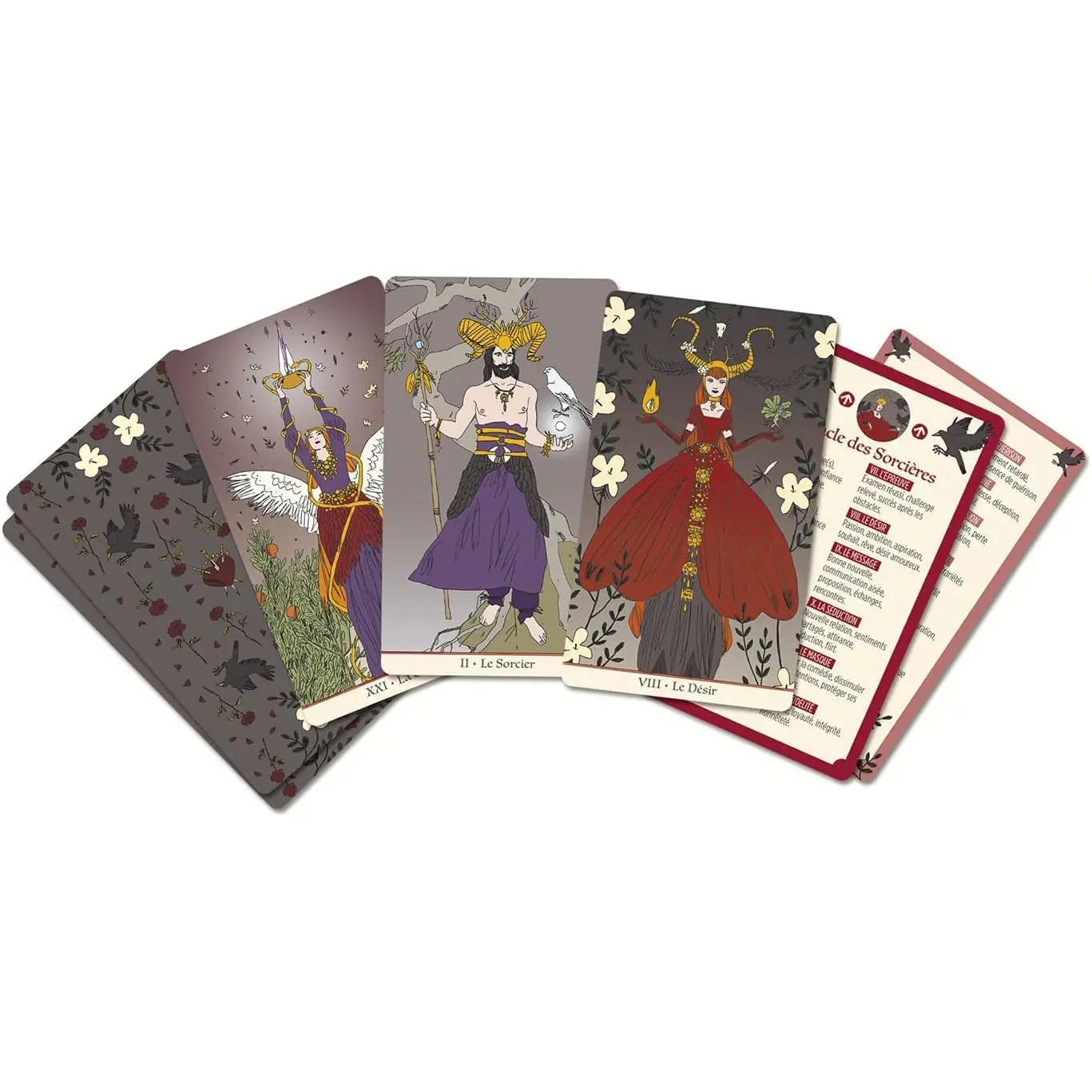 Les Oracles de la Sorcière - Cartes divinatoires oracles sorcière avec symboles ésotériques
