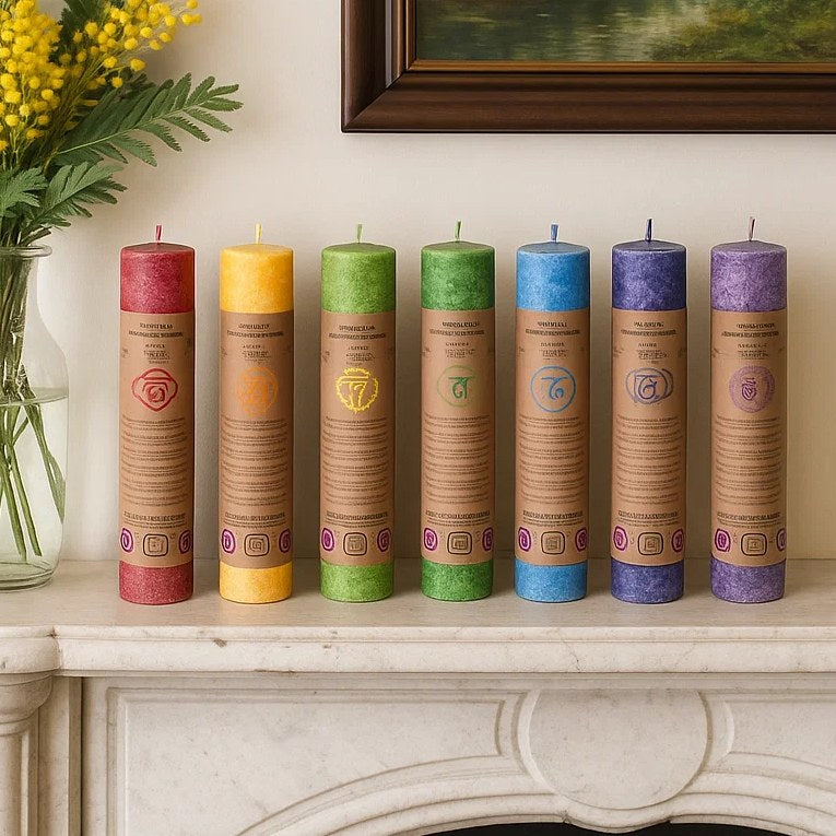 Lot de 7 bougies Chakras