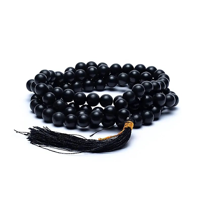 Mala Agate Noire | 108 perles