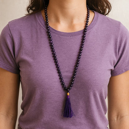 Mala Améthyste  de qualité AA | 108 perles