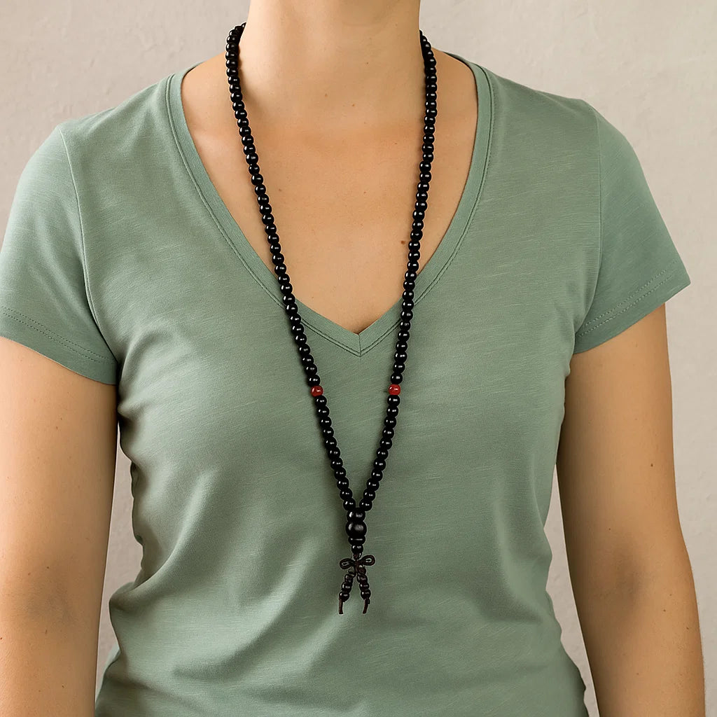 Mala en Bois avec Perles Ornementales | 8mm