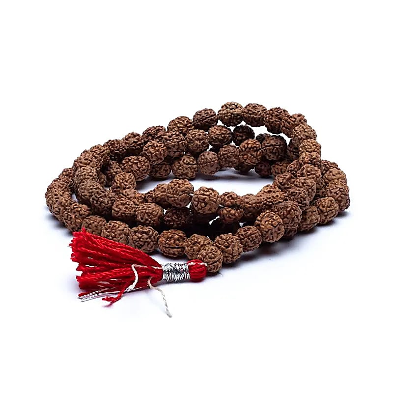 Mala Rudraksha | Pompom Rouge - 10mm