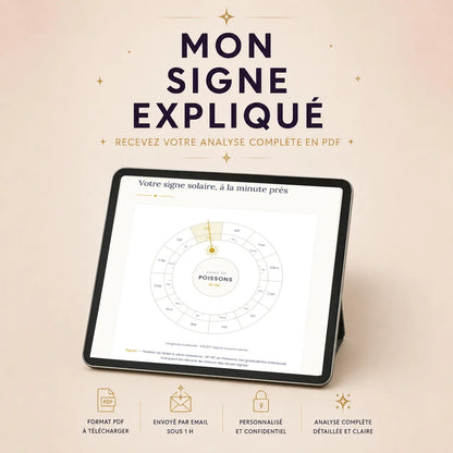Signification de votre signe astrologique  - pdf envoi par email