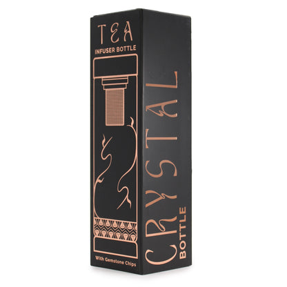 Coffret cadeau écologique du thermos infuseur à thé avec jaspe rouge
