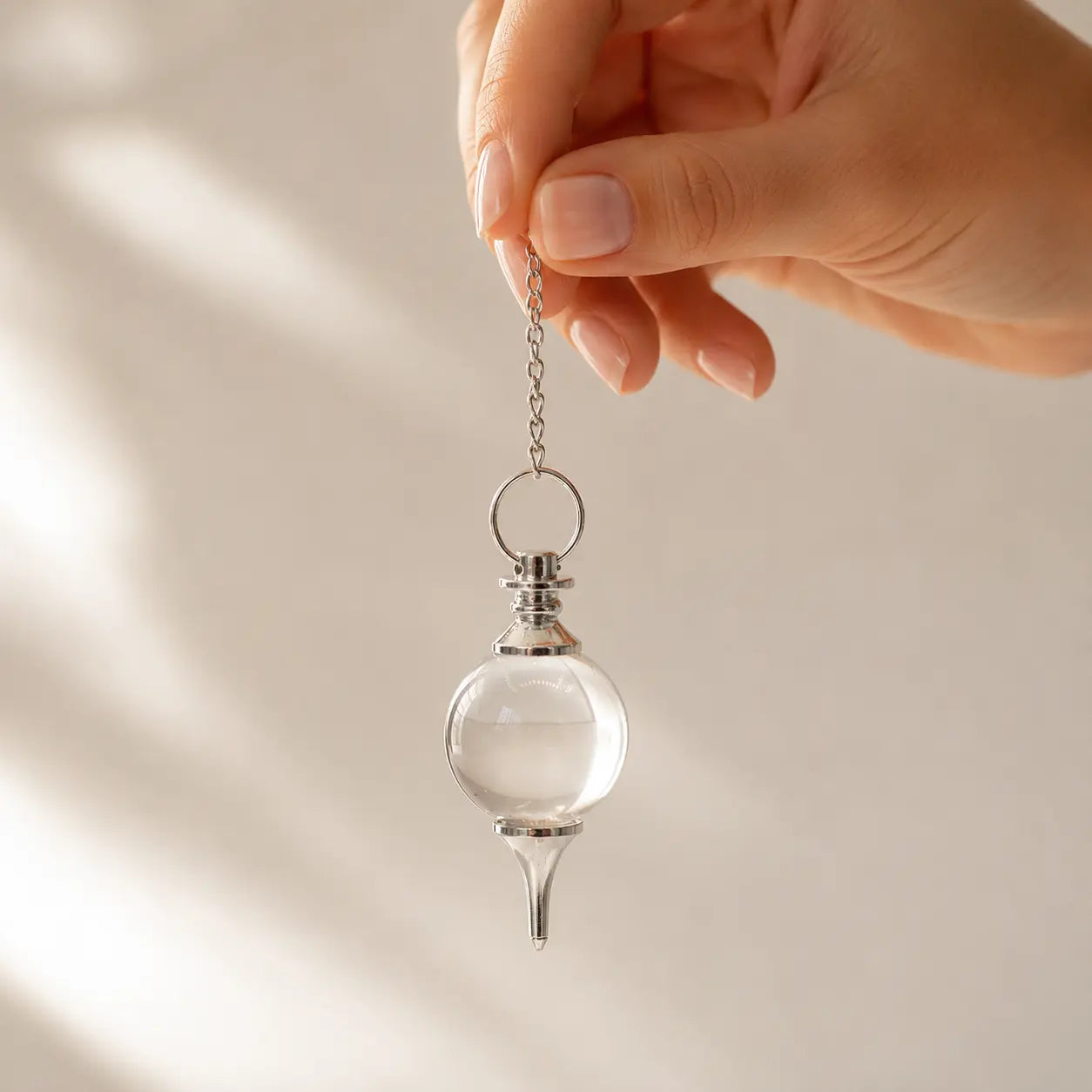 Pendule Cristal de Roche | 7 chakras