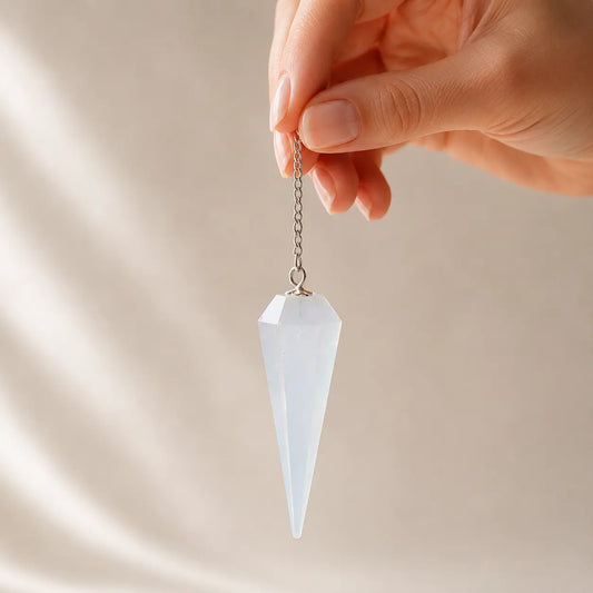 Pendule Cristal de Roche à facette