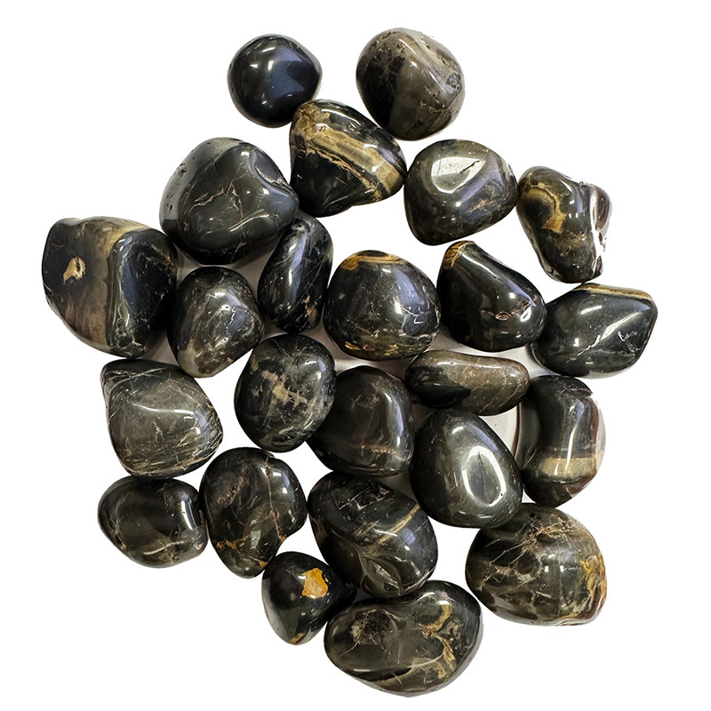 Agate teintée noire