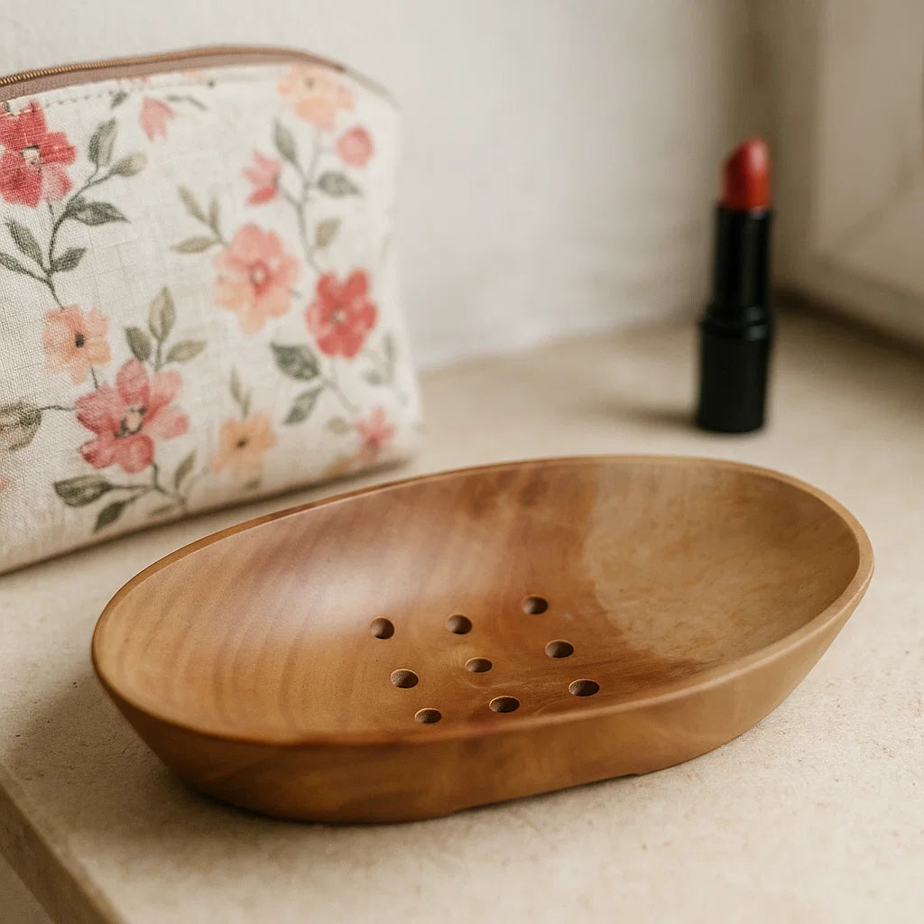 Porte Savon en bois luxe - Ovale