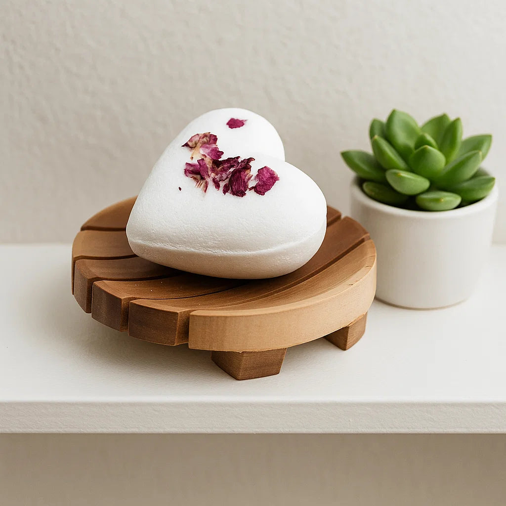 Porte Savon bois luxe - Rond