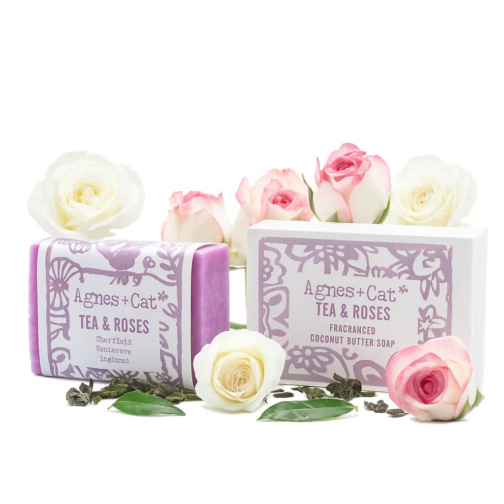 Savon Artisanal Thé et Rose – Douceur et Parfum Raffiné