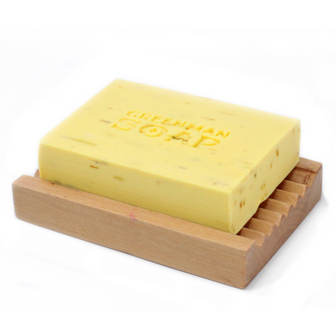 Savon Greenman - Tout doux posé sur un porte savon - 105 grammes