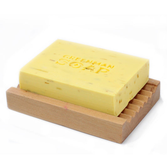 Savon Greenman - Tout doux posé sur un porte savon - 105 grammes