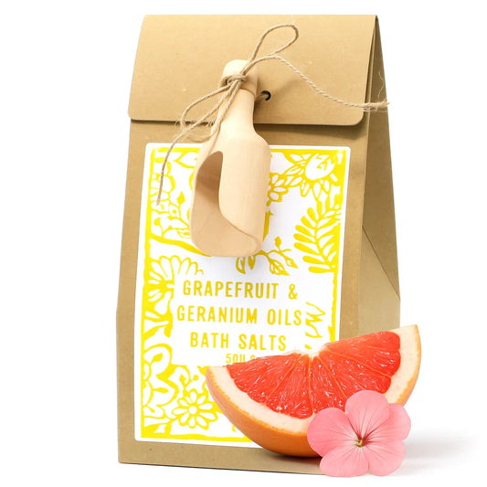Sels de bain de l'Himalaya -  pamplemousse et géranium